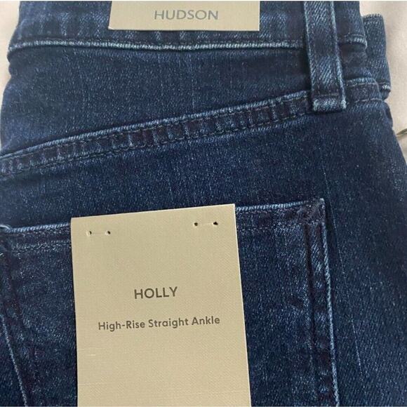 $195 NWT HUDSON Sz31 HOLLY HIGH RISE Straight ANKLE JEANS A109 Please Read - Picture 3 of 6